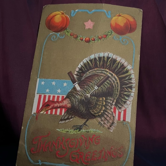 1910 Antique Thanksgiving Postcard ( embossed) - Picture 1 of 6